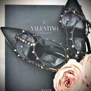Valentino Garavani Black Studded Heels